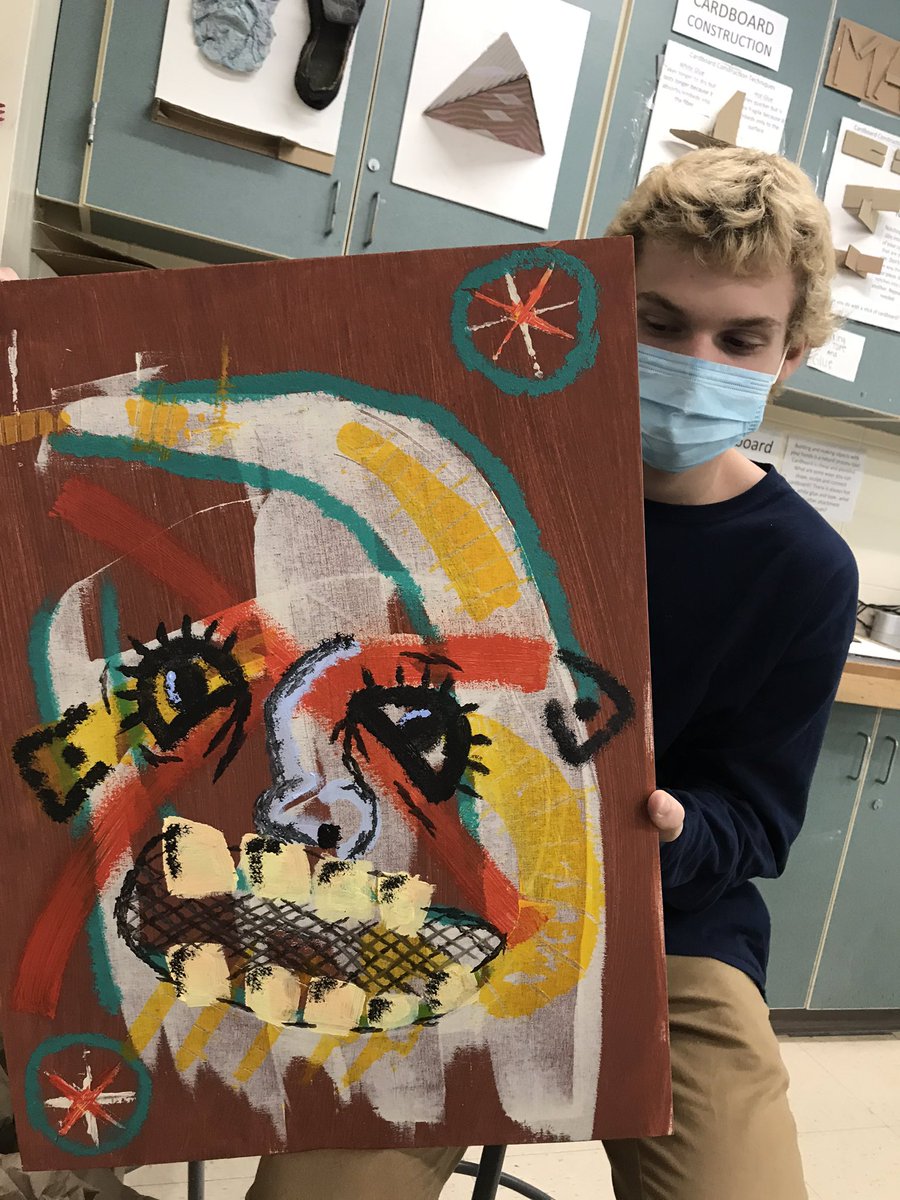 CGawNPHSArt's tweet image. Collage, painting, drawing... @NPHighSchool #finearts students are heating up! @SouthernHancock #problemposing #newpalproud #stretch #explore #persevere #envision #developcraft #express #observe #understand #creativity #studiohabits #teachingforartisticbehavior