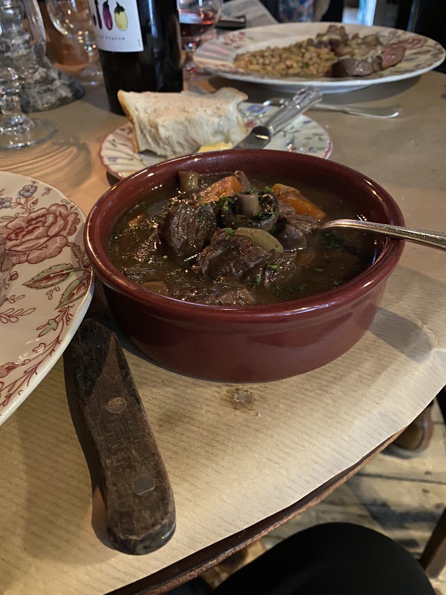 Fantastic boef bourgignon this week at a London restaurant. My own version coming soon. Plus some interesting veggie options