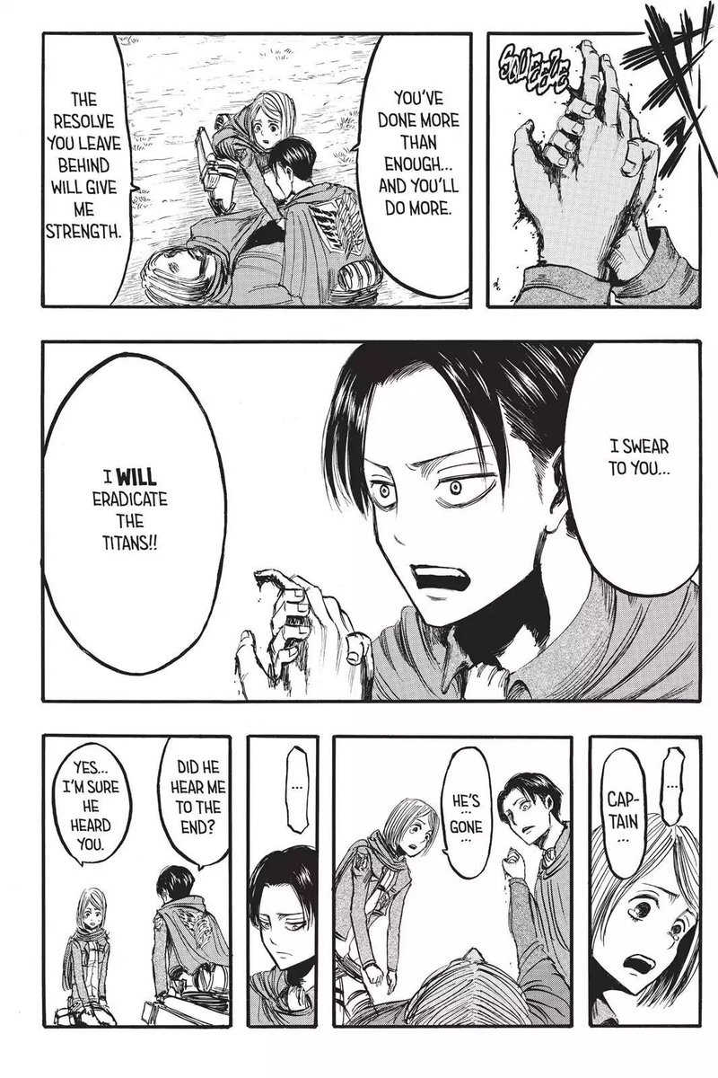 BUT the reason he doesn’t give up despite how obviously heartbroken he is is because of the love that he has for the people around him. He has made the promise to his fallen loved ones and comrades that their strength would live on through him.