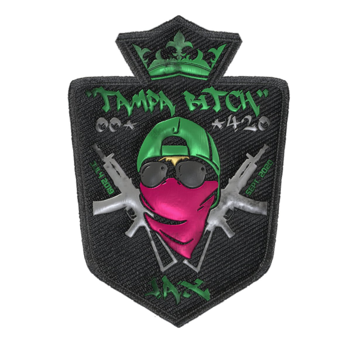 K3Studio's tweet image. Memento Mori. Moral patch for @DirtyDishess in place of of their GTARP character Jax. Dont give up my little dork~

Big thanks to a friend for helping me bake on diffuse and normal maps into this.
#MoralPatch #GraphicDesign #graphicsdesigner