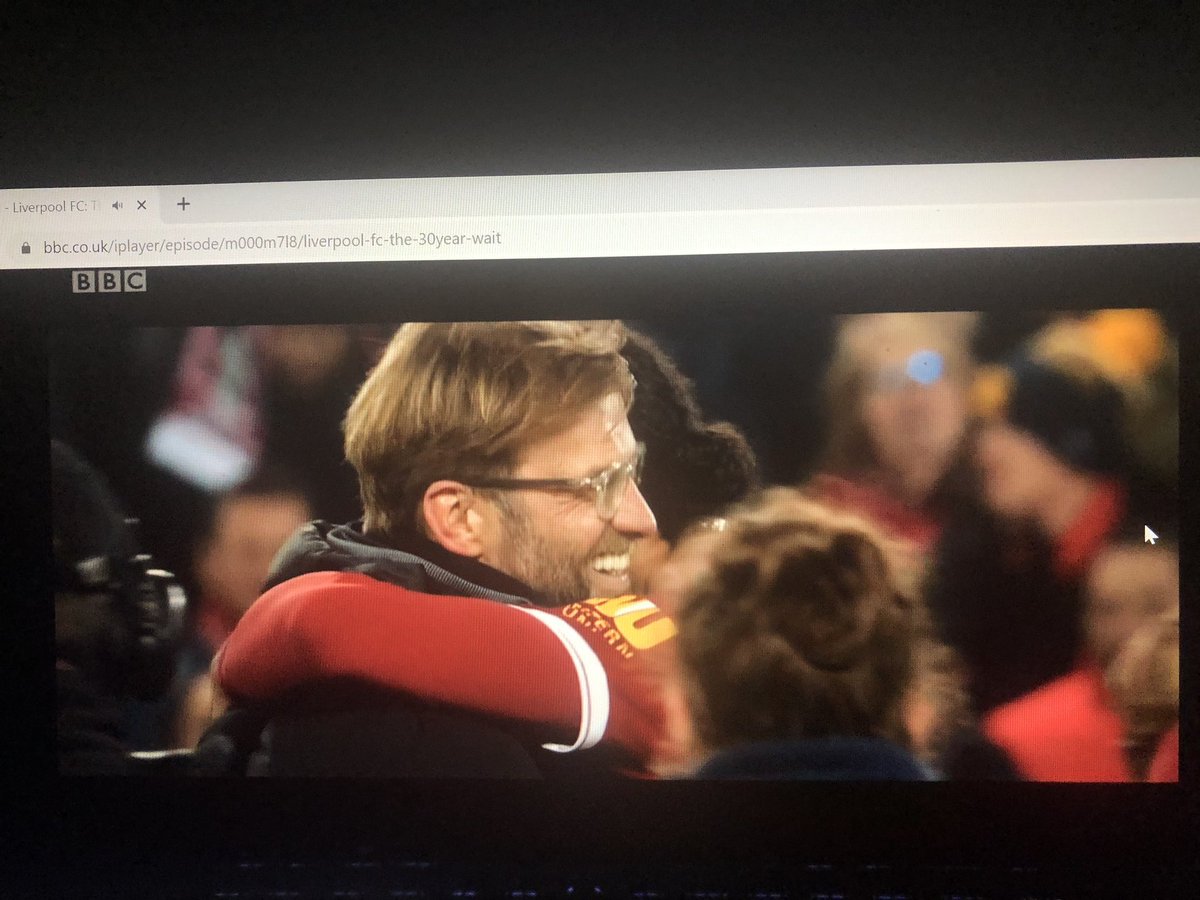 swp81's tweet photo. “For me life is completely about relationships. I don’t want to live alone on a mountain. I want to inspire people, I want to be inspired. I want to love, I want to be loved.” Jurgen Klopp I ruddy love you.
What a human. What a Liverpool team. What a documentary. #30yearwait https://t.co/4vSYhKvjl1
