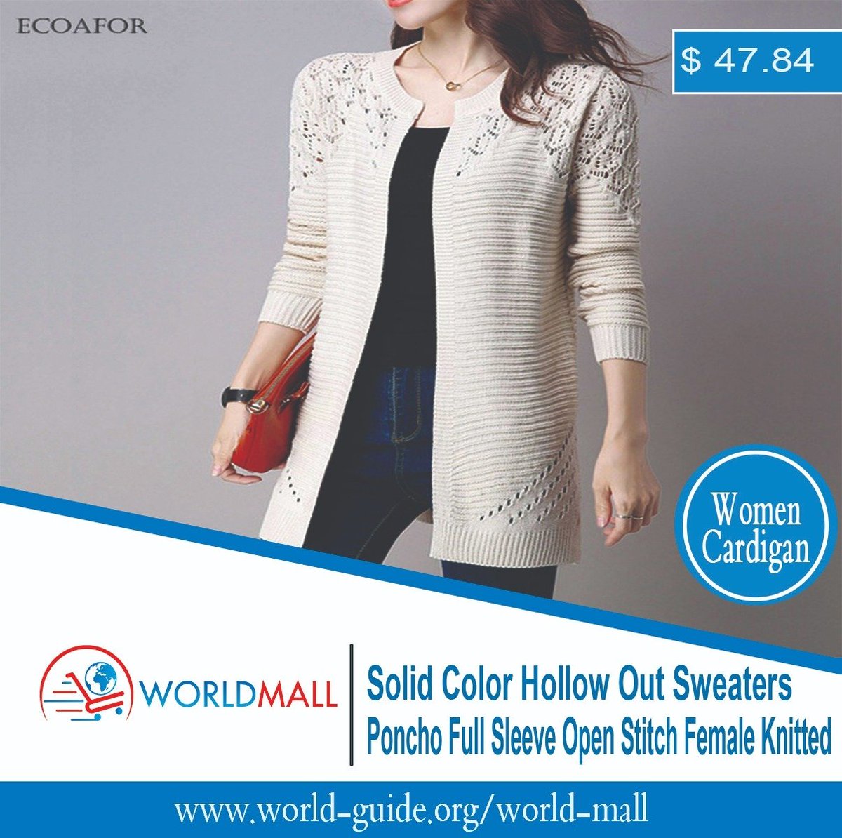 Fall Women Cardigan Solid Color Hollow Out Sweaters Size S-XXL Poncho Full Sleeve Open Stitch Female Knitted Outerwear
To Buy world-guide.org/world-mall/fal…
To See More world-guide.org/world-mall/

#World_Mall #cardigan #America #NewYorkCity #Australia 
#onlinestore #online  #fullsleeve