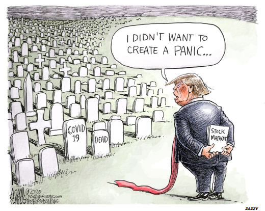 200,000 dead & he's only focused on downplaying  #TrumpVirus so he can be reelected. WTF do so many people still plan to vote for him. He's a corrupt politician, has committed criminal acts while in office (and prior), committed treason, kissed up to dictators, insulted allies etc