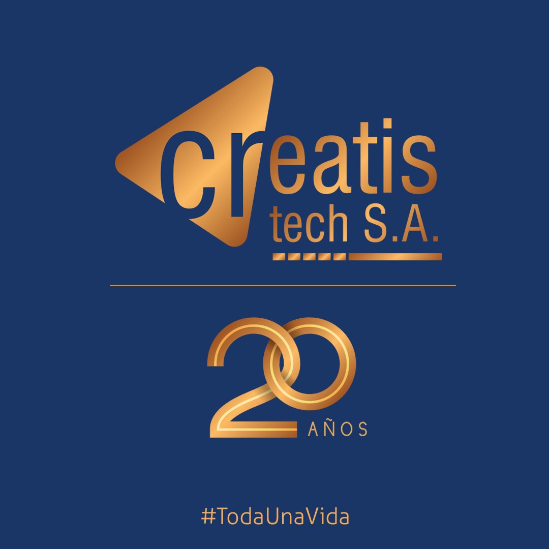 creatistech's tweet image. Dicen que 20 años no es nada, pero para nosotros es #TodaUnaVida. ¡Gracias a tod@s los que nos han acompañado en este maravilloso y sacrificado viaje del emprendimiento! creatis-tech.com #digitalmarketing #mercadeodigital #emprendedores