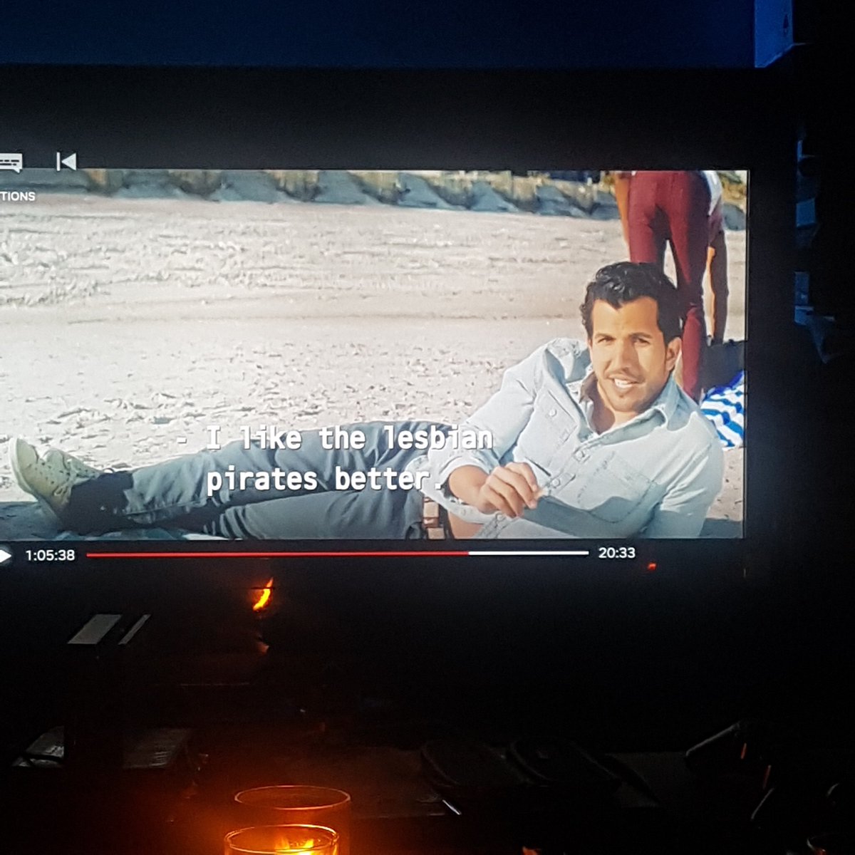 We're watching the movie Last Ferry and this line came up 😂😂😂 Me too dude.