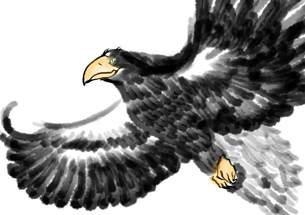 Yasagure 今回は 大鷲 を描きます 最近は こんなのも描いてます