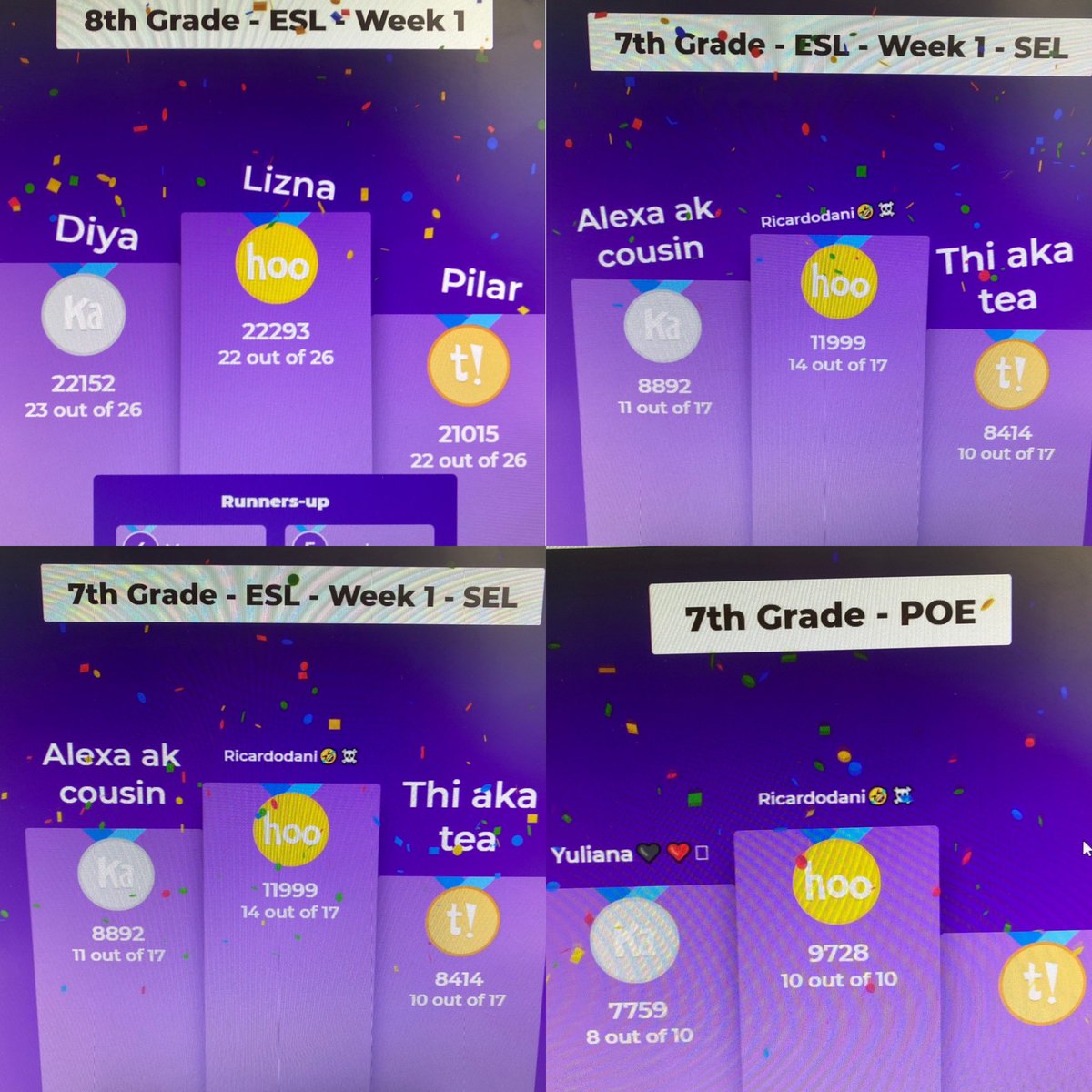 So glad <a href="/GetKahoot/">Follow @Kahoot</a> continues to be a #SandburgESL 🌎 favorite! #FunFriday #SandburgStrong