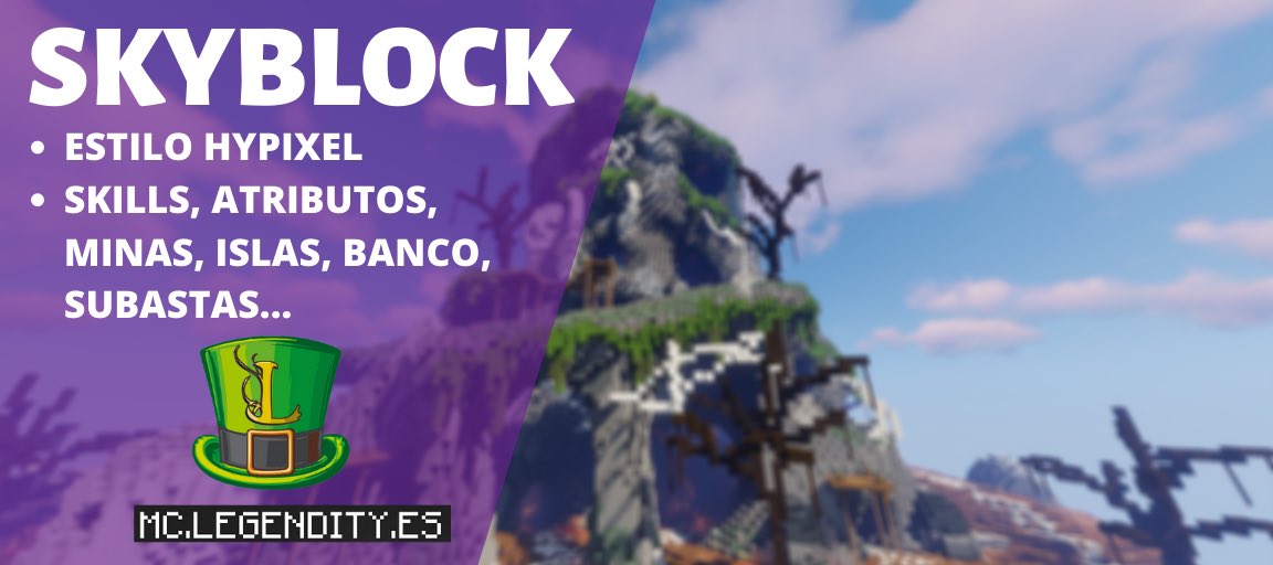 NUEVA MODALIDAD YA DISPONIBLE

Disfruta de SkyBlock al más puro estilo Hypixel en un servidor no premium 🤪

IP: MC.LEGENDITY.ES (1.8-1.16.3)