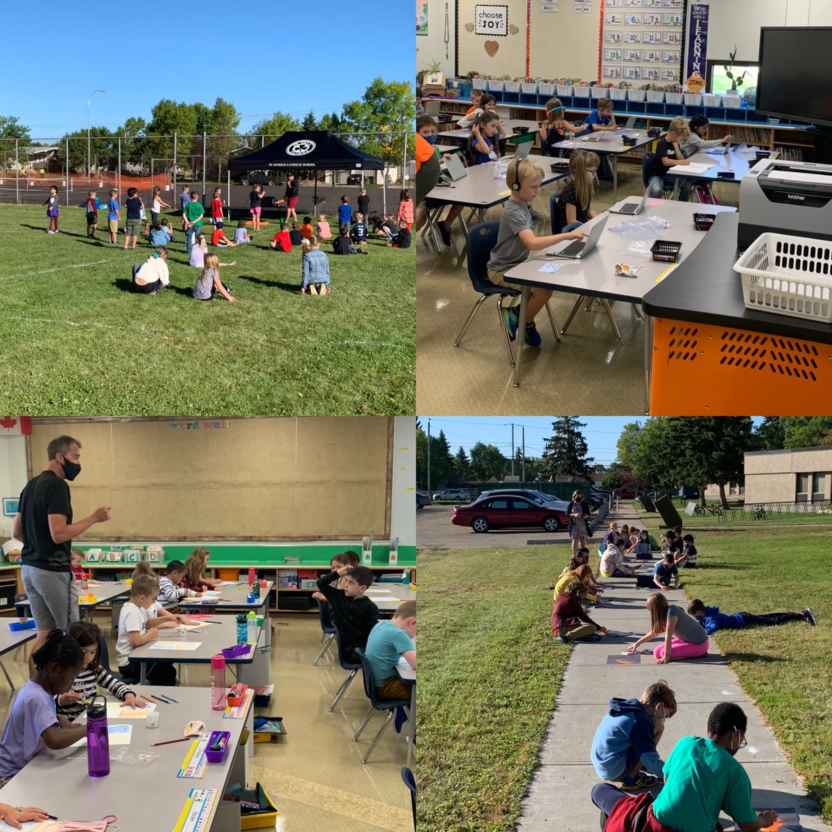 StPatrickSch2's tweet photo. Proud of our staff, parents and students after our first full week. Students are really settling in. Enjoy a well deserved weekend. #choosejoy ⁦@EICSCatholic⁩ https://t.co/22r8IfGUNK