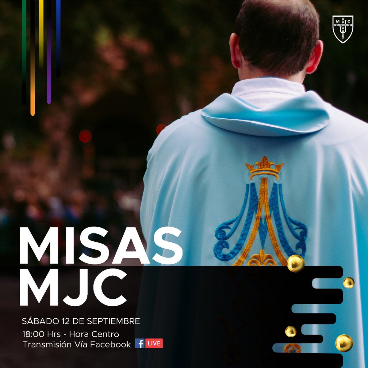 MJCNACIONAL's tweet photo. Nos vemos el día de mañana para nuestra Misa MJC! 

Recuerda que en nuestras historias de Instagram podrás encontrar una cajita y puedes poner cualquier intención.

Nos vemos a las 6:00 p.m. por el facebook del Movimiento. 

Unidos con Cristo... 

#SerSantoMJC #ViveMJC https://t.co/kS2DpAj6dS