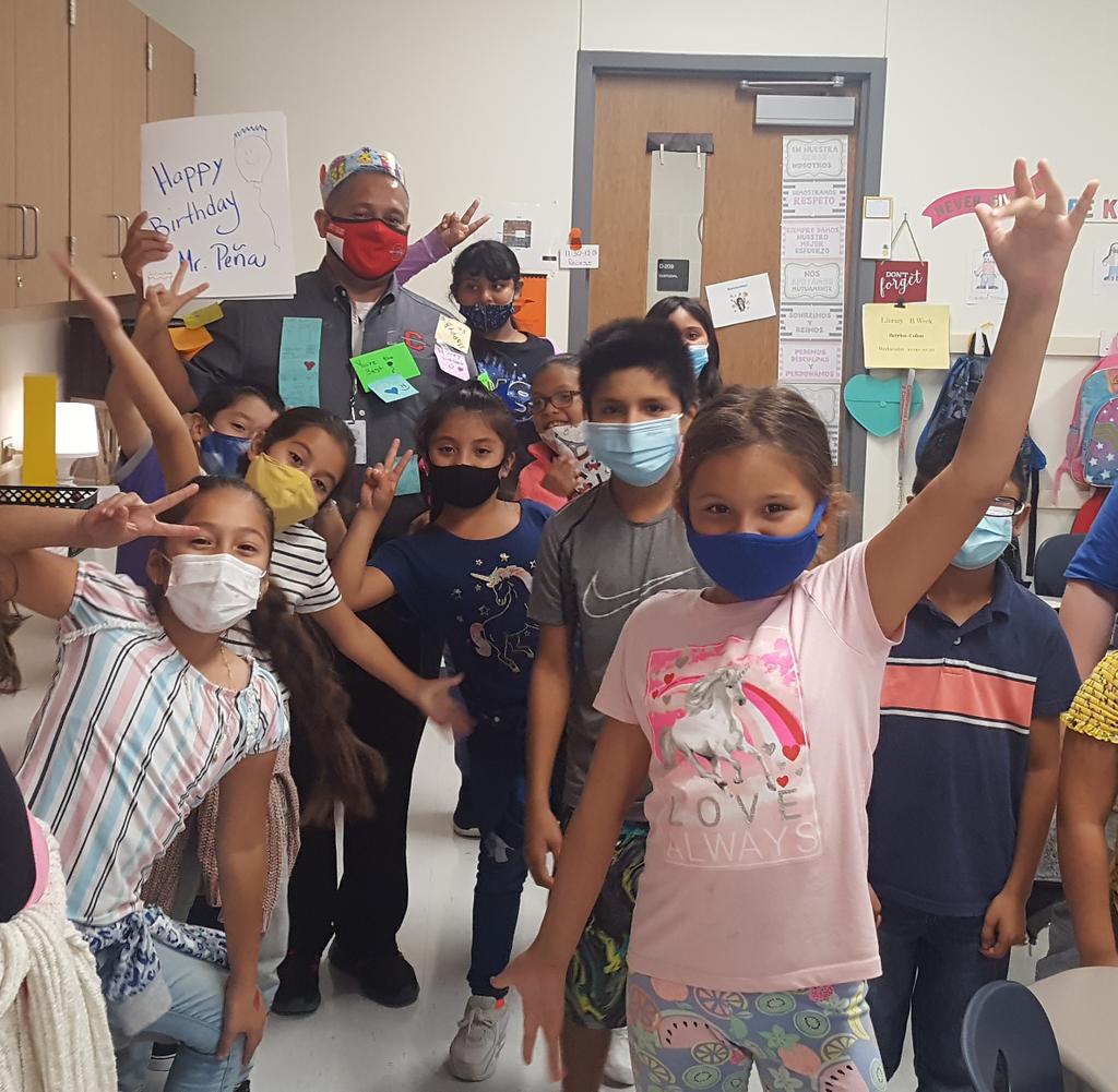 4th grade celebrated a moment in time. Thank you for being the best!!!
Happy birthday Mr. Peña.