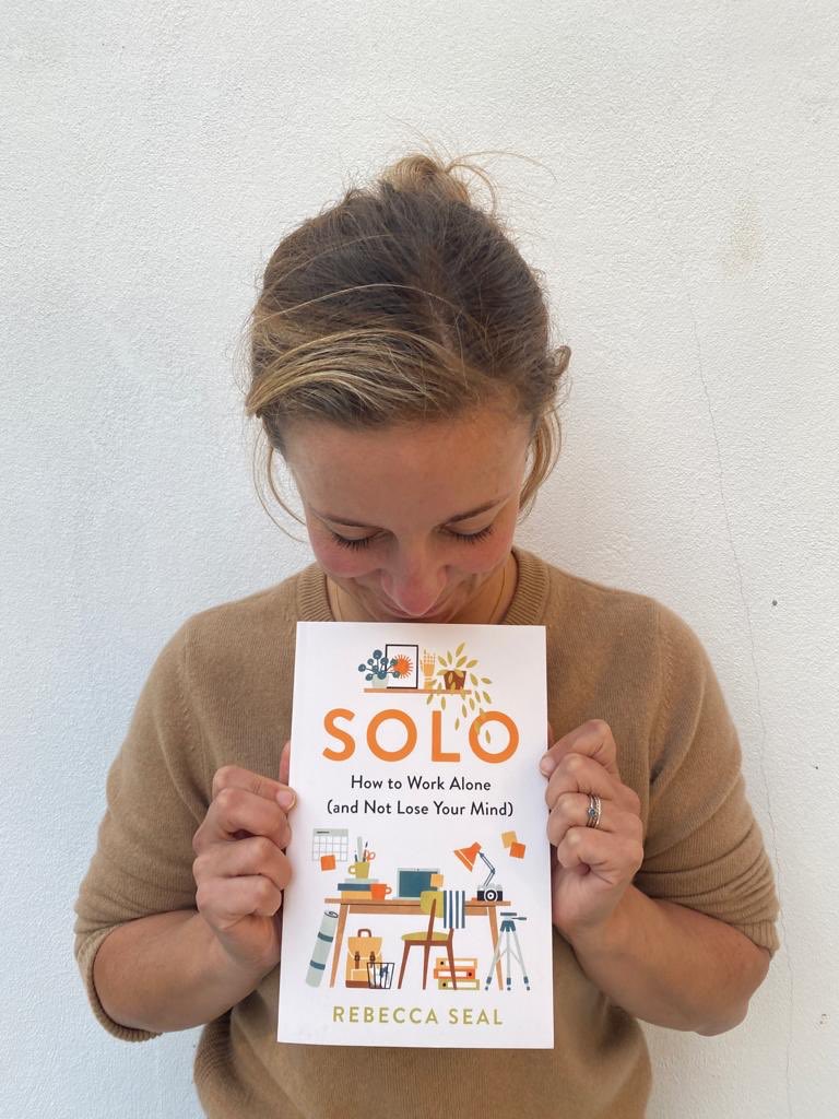 RebeccaSeal's tweet photo. It’s here! First copy of my new book! I started SOLO in 2019 and finished it in lockdown. I never thought that when it arrived, vast numbers of people would have been forced into solo work. I wish it wasn’t needed, but I hope it helps a little bit. https://t.co/sWqRTM7B76 https://t.co/6RBgXoGSju