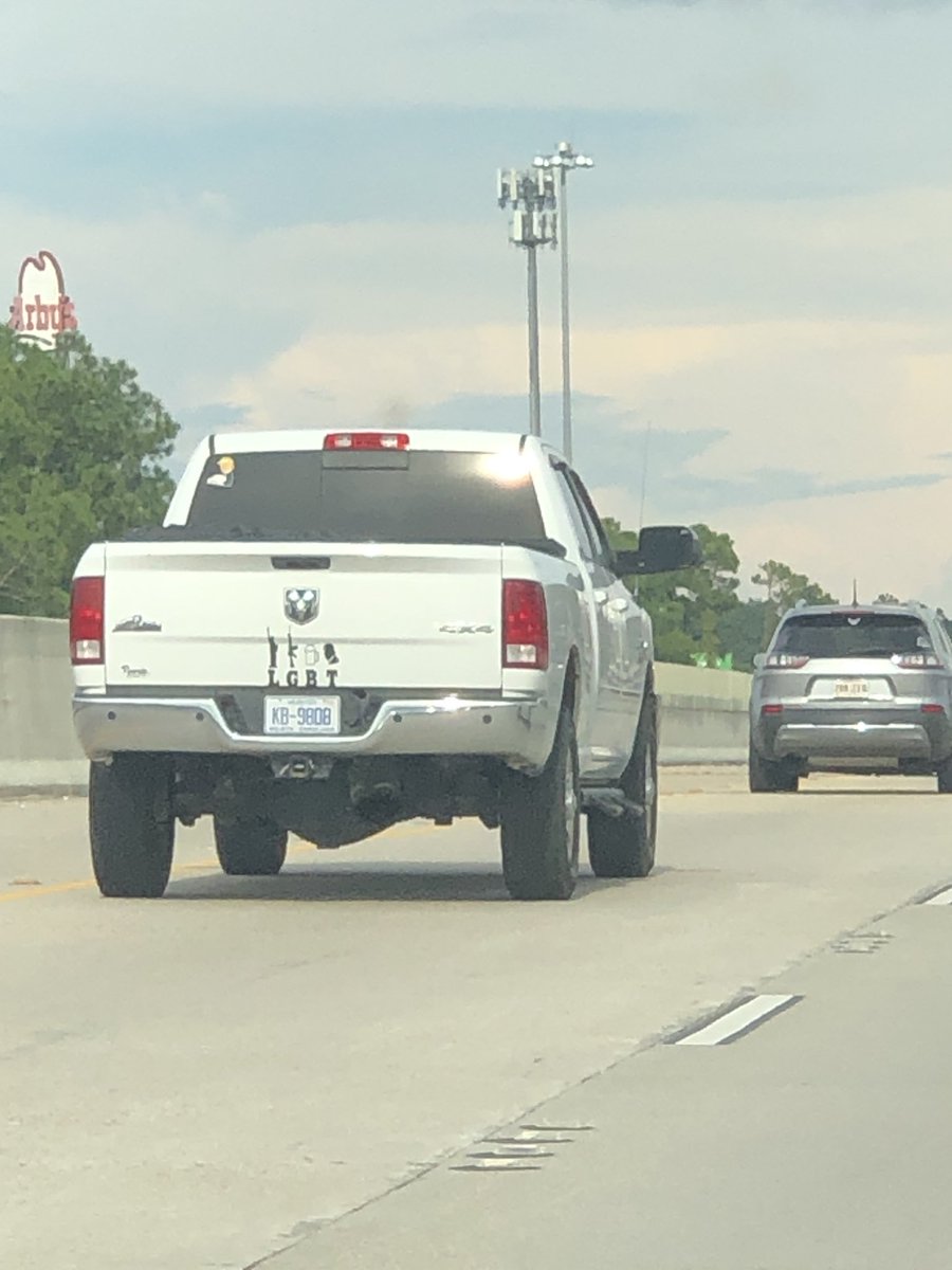 JordanHefler's tweet photo. I am shocked that in denham springs Louisiana LGBT stands for liberty, guns, beer, trump !!!! https://t.co/78HMhjNKue