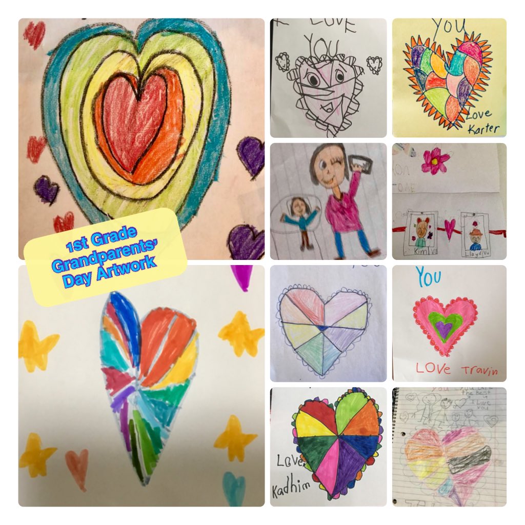 BlueJayArt_OCE's tweet photo. @OCE_BlueJays celebrated our annual Grandparents’ Day with Ms. Reyna. Way to go Kinder and 1st grader artists. 👨🦳👩🦳 Blue Jays 💙 their grandparents! @FBISDvisualart #kinderartists #1stgradeartists #elementaryvisualarts https://t.co/EgtGQcm44A