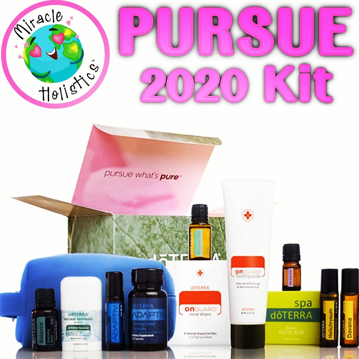 MilagroHolistic's tweet photo. 💥🎉 ¡FINALMENTE ESTAN AQUÍ! LOS NUEVOS PRODUCTOS.🎉💥 
El #kitPURSUE 2020 incluye un adelanto del nuevo kit de #bienestar #mente &amp; #humor de #doTERRA 1. ¡También se incluyen nuestros nuevos productos permanentes y aceites exclusivos del kit! CONSIGUE EL TUYO AHORA !!! https://t.co/od1vKpXmwX