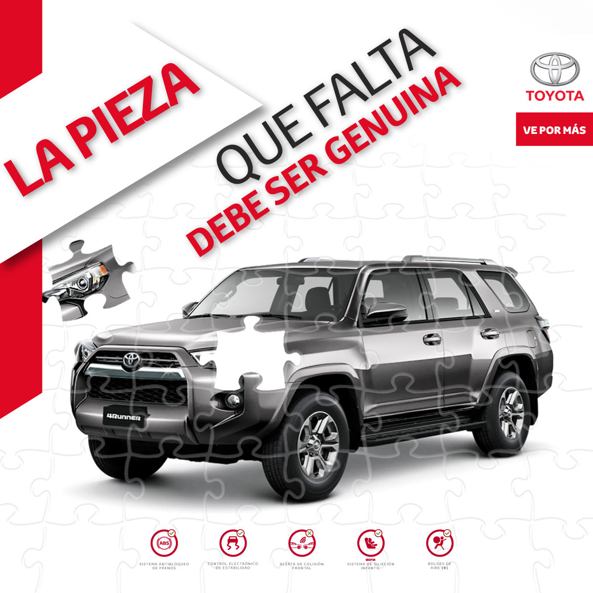 ¡Un repuesto genuino #Toyota es la pieza que encaja perfectamente! Encuentra en #Yokomotor asesoría experta y repuestos que garantizan la vida últil y el funcionamiento óptimo de tu #Toyota.