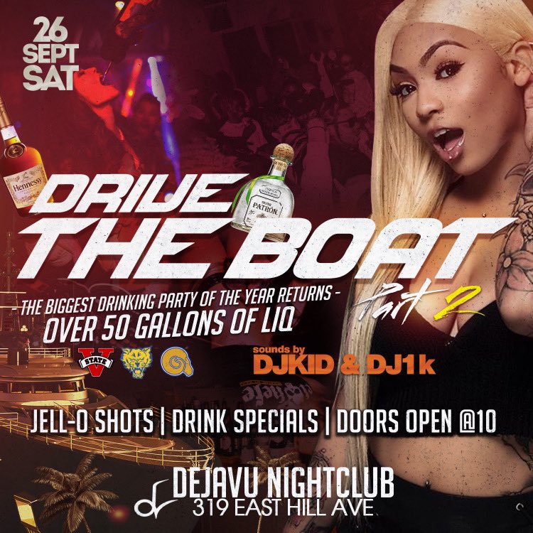 Kaaythadoll's tweet photo. 🚨🚨Breaking News🚨🚨
🗣🗣 #DriveTheBoat 15 Days Away ‼️
🔥THE BIGGEST #ASUROADTRIP PARTY EVER!!!!
SEPT.26TH @ CLUB DEJAVU VALDOSTA, GA
#ASURoadTrip #VSUInvasion #ASUvsVSU #DriveTheBoat https://t.co/QV2JjSlYf0