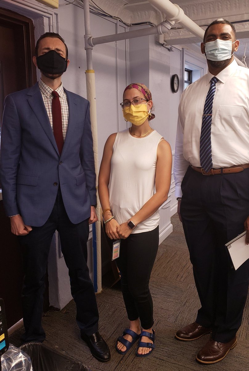 OLCSchool's tweet photo. Co-Vice Principal Mrs. Martineau actually is not short. She is just standing between the very tall Principal, Mr. Keating, and the even taller Mr. Isaiah Gomez, our new Co- Vice Principal. #olchspride #AlwaysOLC #rcan #WeGotThis #BackToSchool2020 #CatholicEdNJ https://t.co/sWZ9b4zKAT