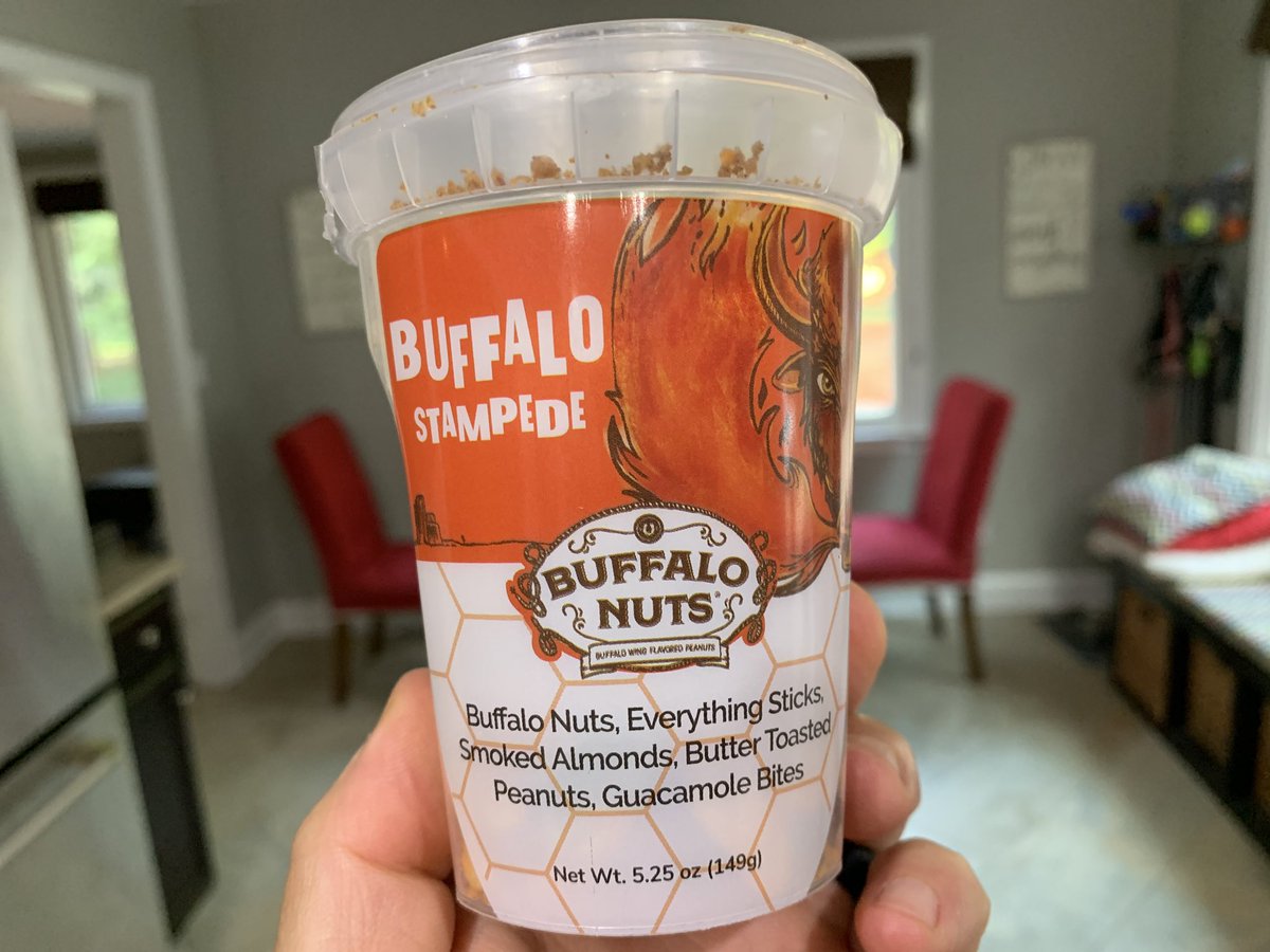 JRRTolkienF3's tweet photo. I am HOOKED on these NUTS 🥜!!!!! Got them at Community Matters Cafe today @cltrescue #BuffaloNuts #WomenOwnedBiz #MadeinCLT #nojokes #okjokes https://t.co/cJY8HF1unq