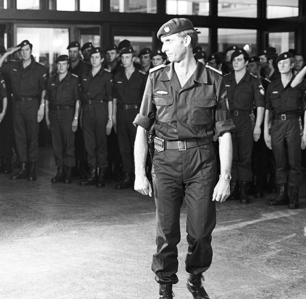 The GSG-9 came in on a darkened Boeing 707 that landed undetected on the runway.Colonel Ulrich "Ricky" Wegener, 48--founder of GSG-9--personally led the 30-man rescue team.