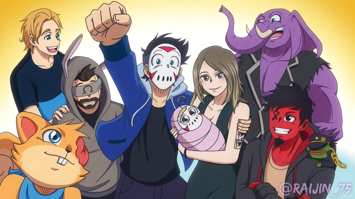 Raizing_75's tweet photo. Congratulations on the baby girl @H2ODelirious &amp; @LizKatzOfficial
Here is fanart for you guys and the gang! https://t.co/MHHOo66nAJ