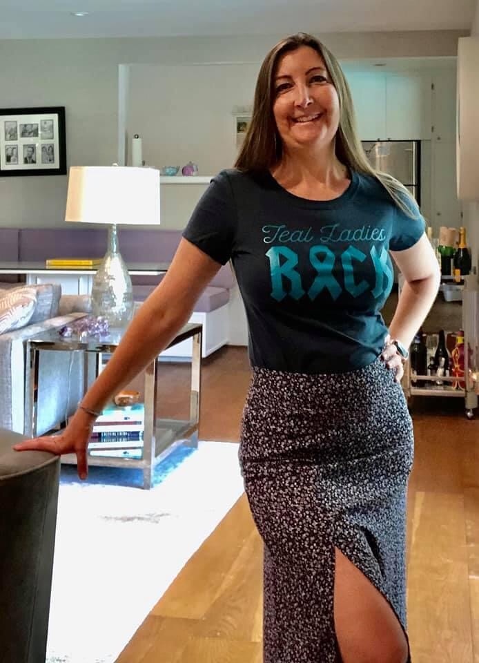 Coach_Kall's tweet photo. Day 11 of Ovarian Cancer Awareness Month! Celebrating my teal sister’s 10 year cancerversary today. That’s a milestone in the ovarian cancer world. Stay safe ladies! #OvarianCancerAwarenessMonth https://t.co/4WM1DqggBk