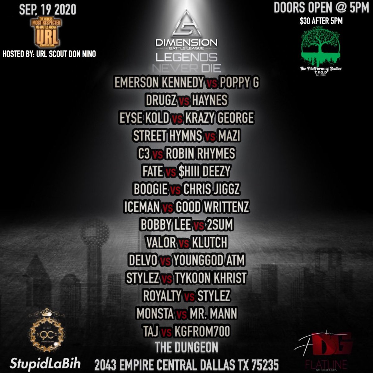 5thDBL's tweet photo. Due to unfortunate circumstances, a few of the battles had to be adjusted. Cancellations, emergency, shortcomings, the show MUST GO ON! 😈 

TICKETS AVAILABLE NOW!!!

https://t.co/9VnfcocUKw https://t.co/gyx5PbChVN