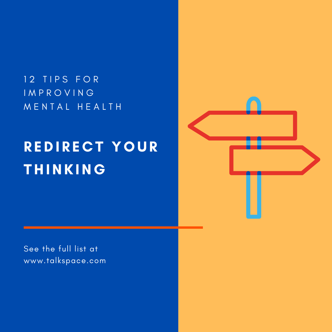 FirstStep4HELP's tweet photo. 12 Tips for Improved #MentalHealth: #11 Redirect your thinking. Negative thoughts aren't helpful. When these inevitably occur, ask yourself, “Is this line of thinking fair? Is it logical?” If you have trouble doing this alone, consider working with a licensed therapist. https://t.co/4BA1jXLpBQ