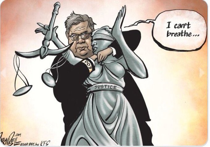 TrumpVacuum's tweet photo. @vanitaguptaCR Though it's a very thin lining of silver on the massive dark cloud of the alarmingly-policitized @TheJusticeDept, it's a bit encouraging that folks of high integrity, such as Nora Dannehy &amp; John Choi, are voting with their feet. 

My wish for next to depart 👉 #BillBarrMustGo! https://t.co/NyN8t3yeCk