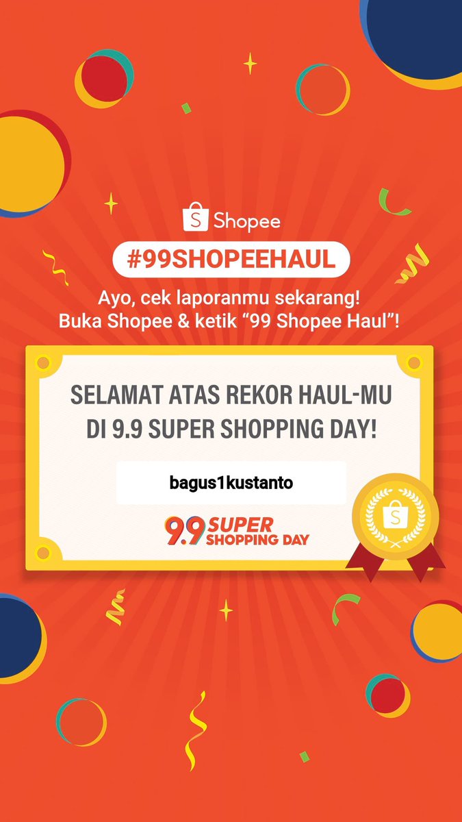 Share Rekor Haulmu dan Dapatkan Voucher Menarik di Shopee! shp.ee/td3k9ew6b53