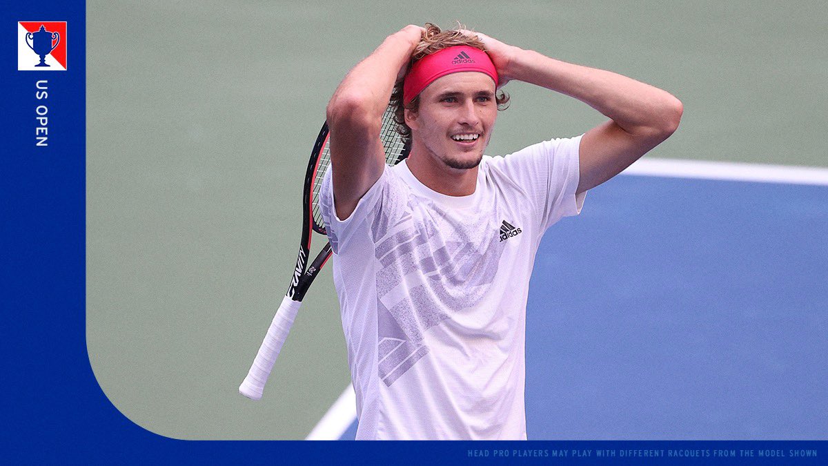 head_tennis's tweet photo. 1st GRAND SLAM FINAL! ☄️☄️ An incredible moment in @AlexZverev’s career. #NewForceNewGame #USOpen https://t.co/mdTuFJwcao