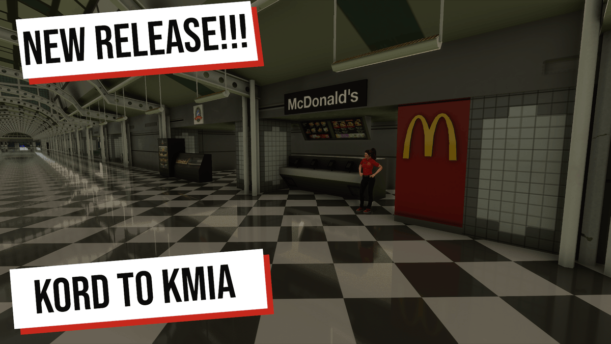 SizzlingPopcorn's tweet image. Going live in 15 mins!

Comparing the Premium Deluxe O'Hare Airport in #Chicago to #FSDreamTeam's version! We might grab a Big Mac and fries @McDonalds in Terminal C before flying to #KMIA!

Boarding here ➡ bit.ly/FSDreamTeamKORD

#MSFS2020 #MicrosoftFlightSimulator