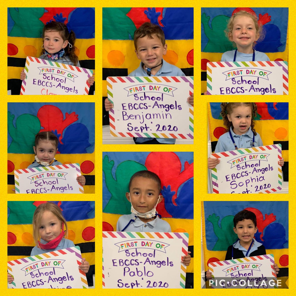 EBCCSNews's tweet photo. Introducing our Angels (3 yr olds) &amp; Cherubs (4yr olds)! We are so proud of you all! Great job this week with our phase in schedule! ❤️ 🙏 ❤️ #ebccs #ebccsfamily #weareebccs #ebccspride @CSOboston https://t.co/8BctpR1CPd