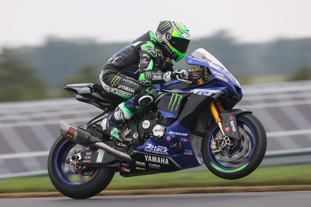 .<a href="/MonsterEnergy/">Monster Energy</a> Attack Performance <a href="/YamahaMotorUSA/">YamahaMotorUSA</a> Racing’s <a href="/cameronbeaubier/">Cameron Beaubier</a> still the man to beat. The defending @MotoAmerica1 Superbike champ is fastest on Friday.

#YamahaRacing | #MotoAmerica