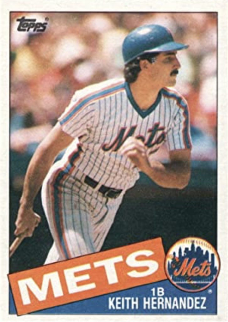 The Mets get their first baserunner in the 4th when Wally Backman walks with 1 out. Tudor then gets Keith Hernandez to hit into a fielder’s choice, and Gary Carter K's. #STLCards    #LGM  