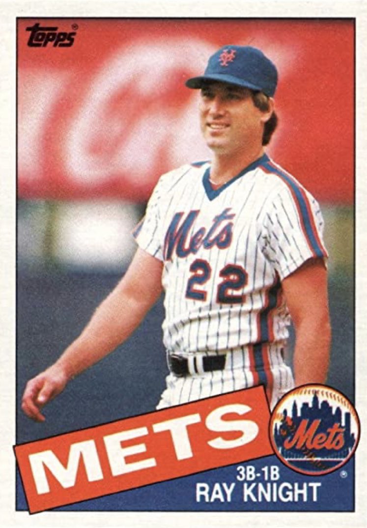 In bottom of the 8th, Darryl Strawberry leads off with a single, but George Foster hits into a 5-4-3 DP and Ray Knight flies out. After 8, 0-0.In 9th, Gooden sets  #StLCards   down in order. Tudor returns favor, even as the  #LGM   hit for Gooden. After 9, he's faced 1 over minimum.