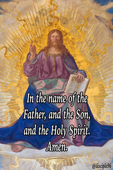 father son holy spirit cross