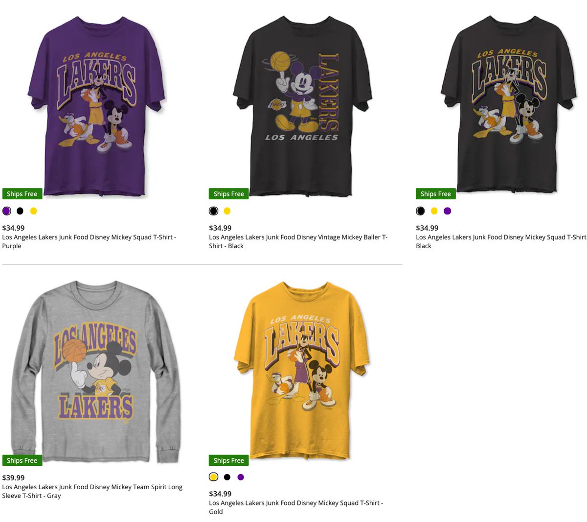 Sole Links On Twitter Ad Disney X Junk Food Nba Lakers Collection Available Via Fanatics Https T Co Ubmacmjwpg