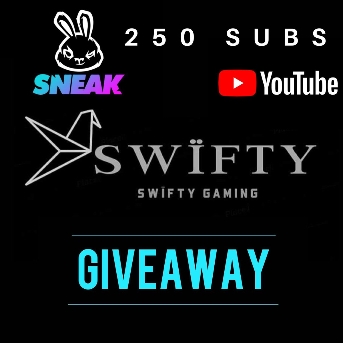 visualgamingorg's tweet photo. Go and sub to swifty’s channel! , he is hosting a giveaway when he gets 250 subs , he only needs 27 more subs so what you playing at? Get to his channel ASAP! It’s a giveaway you don’t want to miss 💪🏼 https://t.co/FVSRt1E6bE https://t.co/IWQSrdDbVl