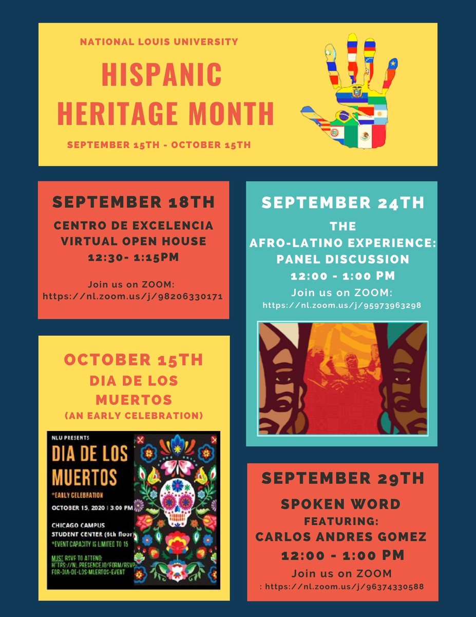 Excited to celebrate #HSIWeek &amp; #HispanicHeritageMonth with a great calendar of events and the launch of our Centro de Excelencia at <a href="/NationalLouisU/">National Louis University</a>! Visit our new website at nl.edu/centro-de-exce… to find out about our work as the “career and community focused HSI of choice”!