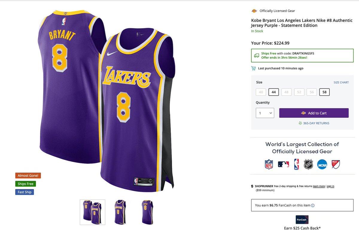 kobe 44 jersey