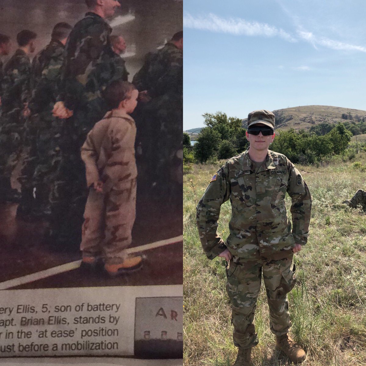 ailey_ellis's tweet photo. @MollyBozak I can SO relate to this. My son at 5 vs my son today...doesn’t matter what uniform their dad is in, they always seem to want to put it on 😂🥺 https://t.co/Jyi3rImw5F