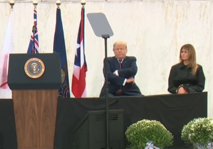 When you can’t be bothered with Presidenting even on 9/11