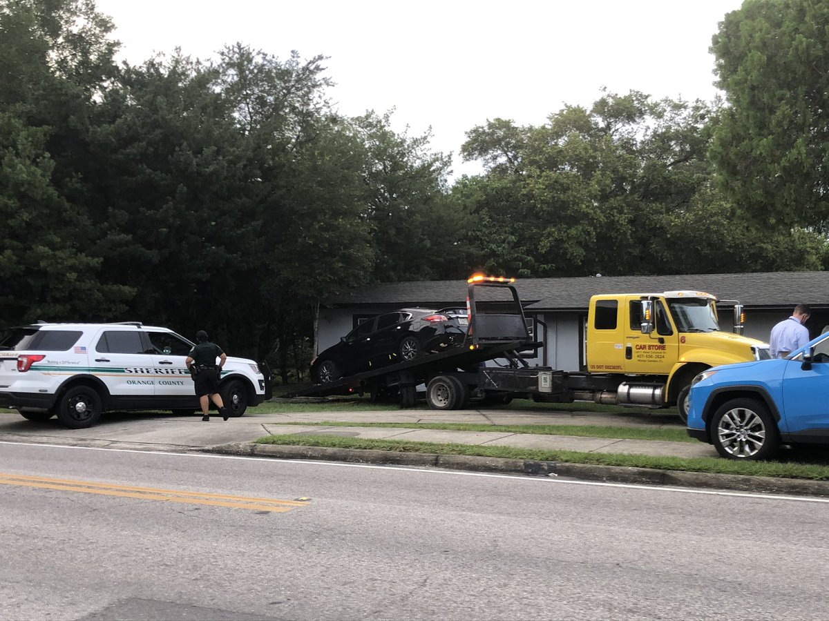 Tragedy in Pine Hills... Investigators with the <a href="/OrangeCoSheriff/">Orange County Sheriff's Office</a> office say a one year old child has died after being left in the black car being towed away. Neighbors say the home where it happened is a private daycare.