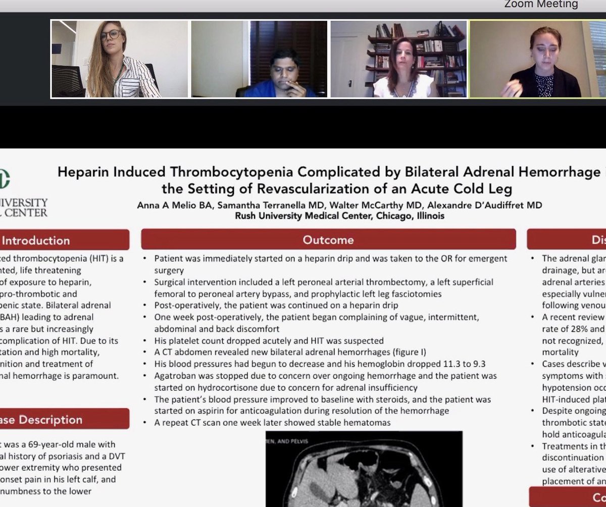 eyc1111's tweet photo. Fantastic presentation by our PGY3 Dr Samantha Terranella and Rush medical student Anna Melio at the Midwest Vascular meeting tonight. @RushSurgery @RushSurgeryEd #rushsurgery #surged #ILookLikeASurgeon https://t.co/dSK8dnKluK