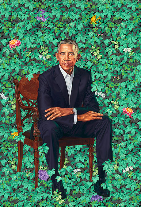 Sitting on a portable crapper.What is it with Obama people and ridiculous images that remind us of toilets?