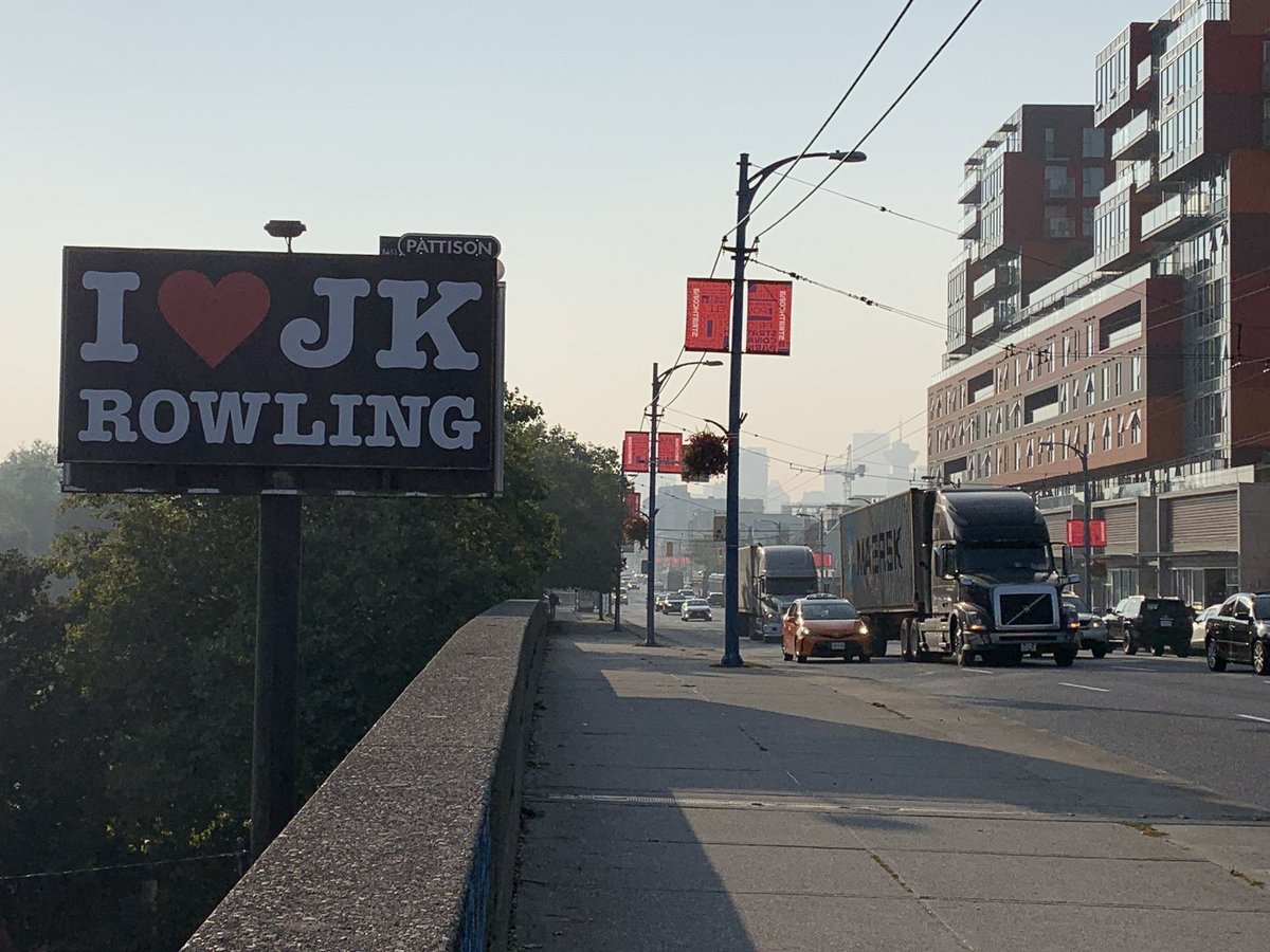 Here’s a wider shot. It’s very smoky from all the forest fires, but you can see a bit of downtown Vancouver in the background.