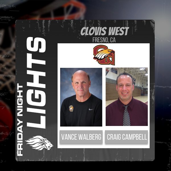 #FridayNightLights

Basketball lives in the Central Valley thanks to places like Clovis West and coaches like Vance Walberg &amp; Craig Campbell. Championships, players, and a combined record of 162-27 (.857) in the last three years. A powerhouse of a program and here to stay.

🏀🔥