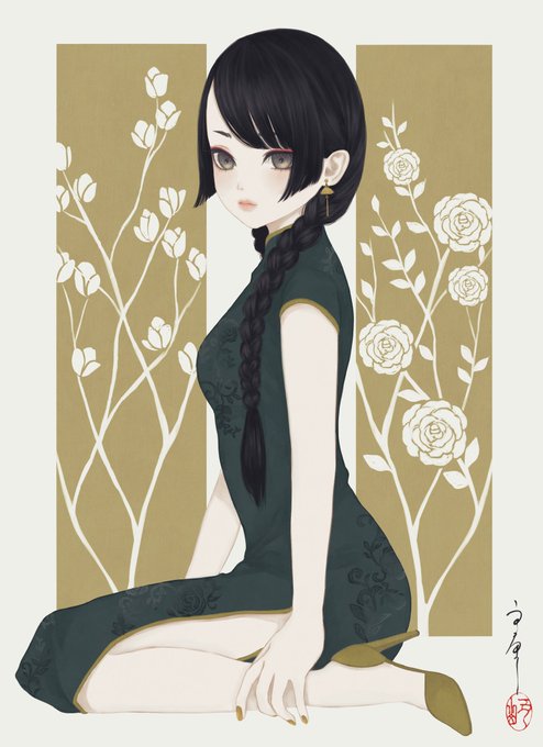 「braid china dress」 illustration images(Oldest)