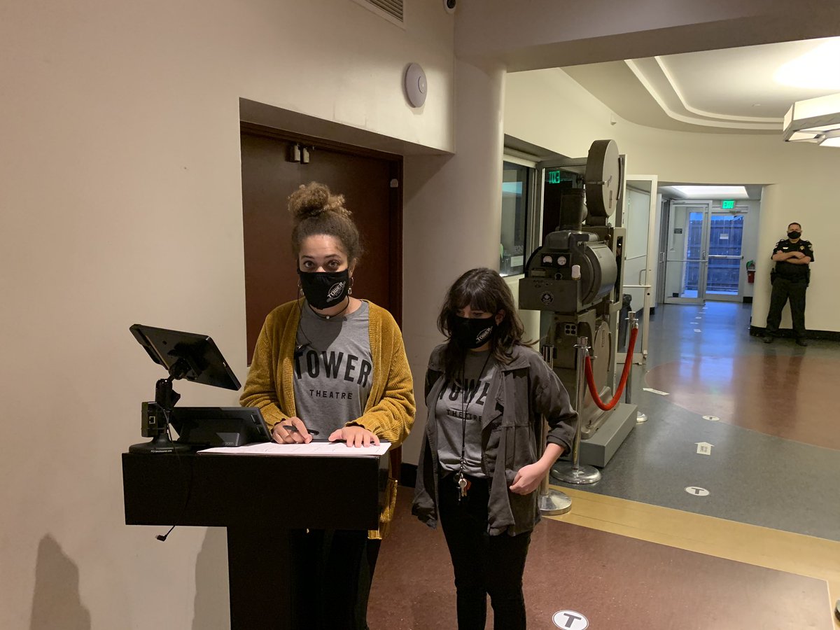 Next stop, our amazing hosts! They’ll get you to your table. Let your server know your here. Answer any questions and make sure you know  #HowToTower &ndash; bei  Tower Theater